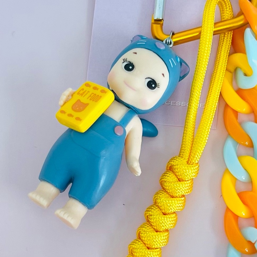 Blue and Yellow Sonny Angel key chain